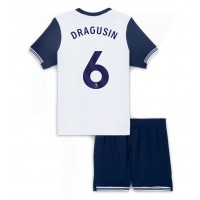 Camiseta Tottenham Hotspur Radu Dragusin #6 Primera Equipación Replica 2024-25 para niños mangas cortas (+ Pantalones cortos)